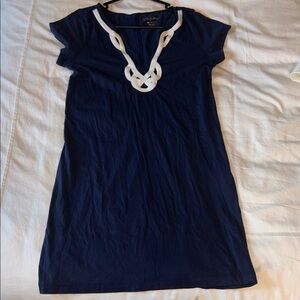 Lilly Pulitzer Navy Dress with White Accent
